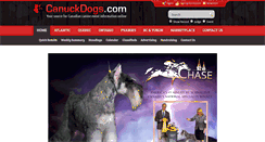 Desktop Screenshot of canuckdogs.com